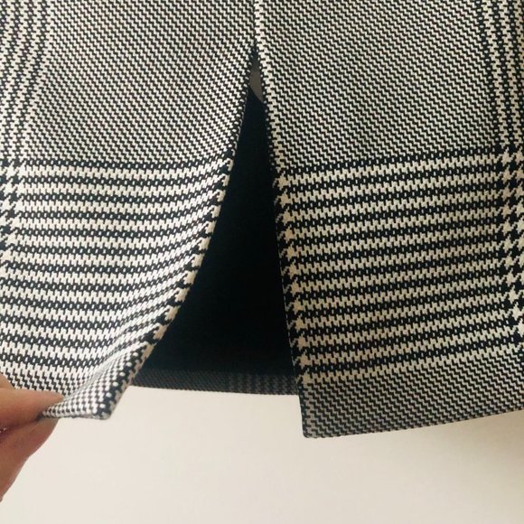 H&M Plaid Sleeveless Midi Dress in Black, Gray and White with Black Accents S 8 - Picture 11 of 14